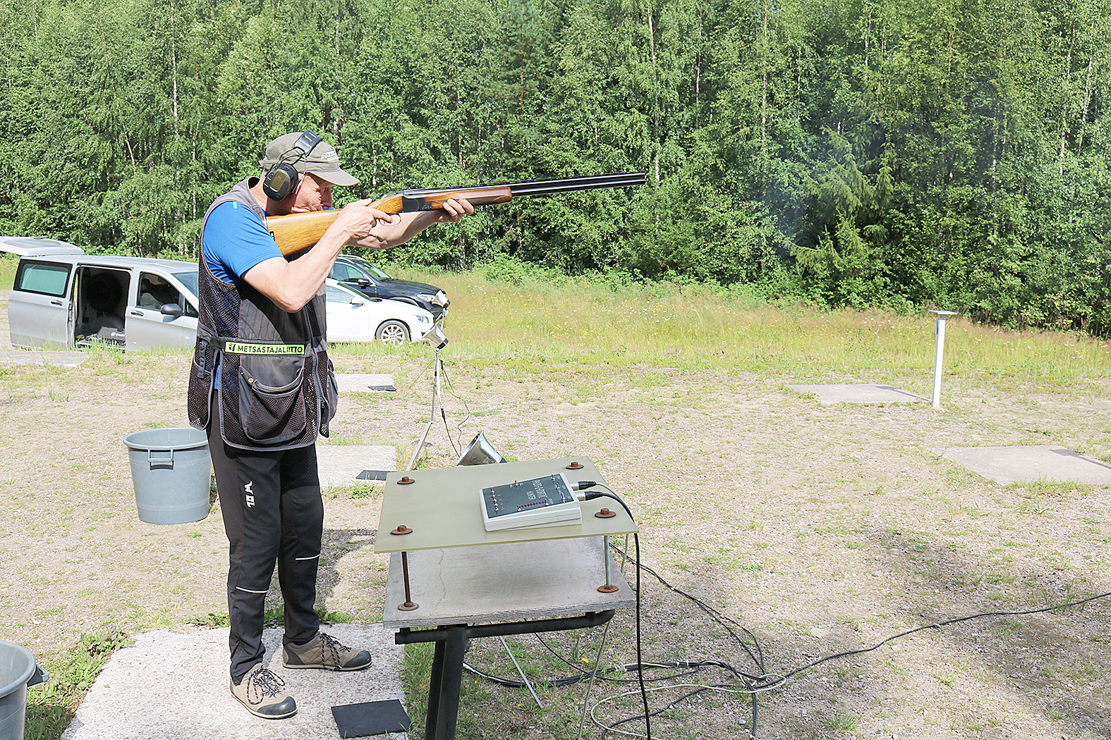 Juuan Ampujien Jari Gröndahl voitti automaattitrapin SM-kultaa Kaustisella.