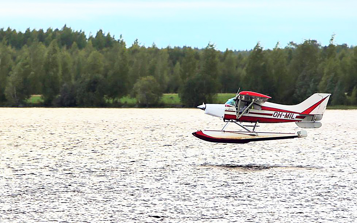 Hankkeen tavoitteena on tuoda uutta elinvoimaa Itä-Suomen matkailuun hyödyntämällä vesilentotoiminnan mahdollisuuksia. Kuva Ari Hyvärinen