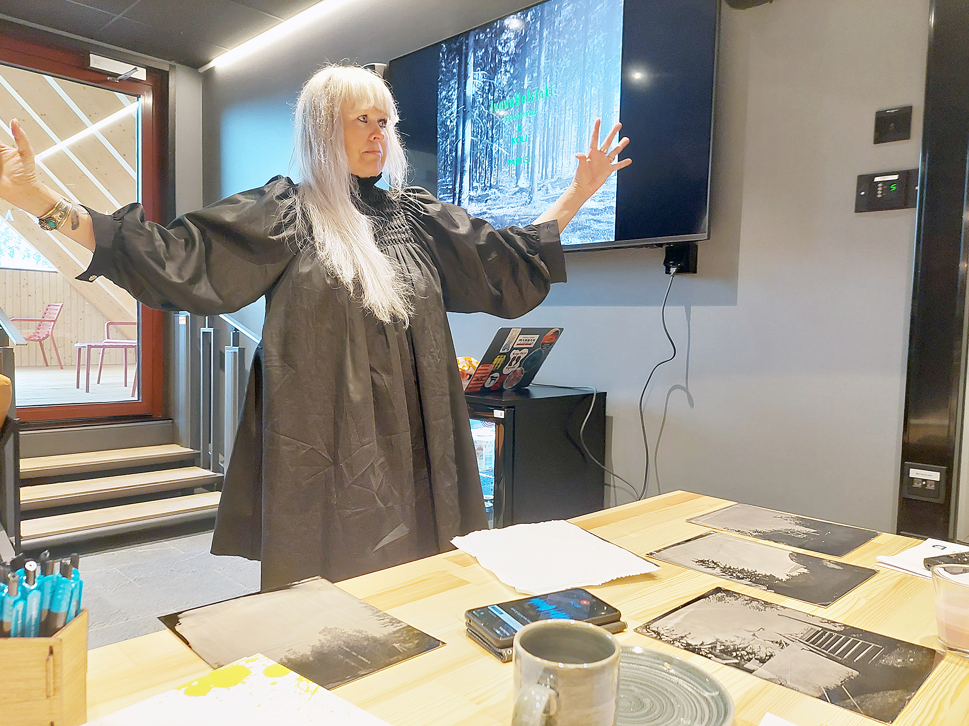 Taitelija Paola Suhonen kävi kesällä 2023 kuvaamassa Kolin maisemia.