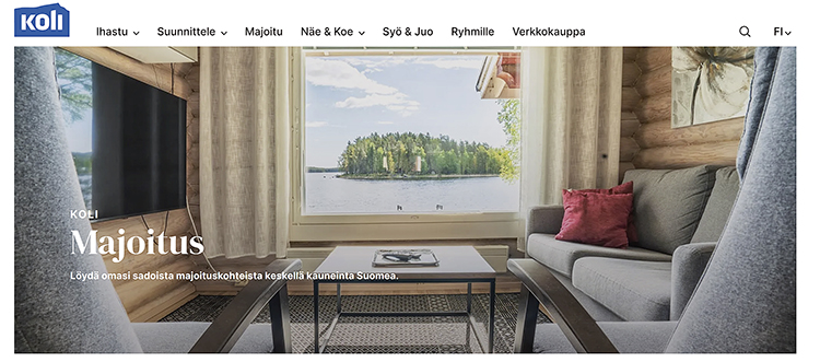 Kolin matkailualueen uudet verkkosivut julkaistaan itsenäisyyspäiväviikolla.
