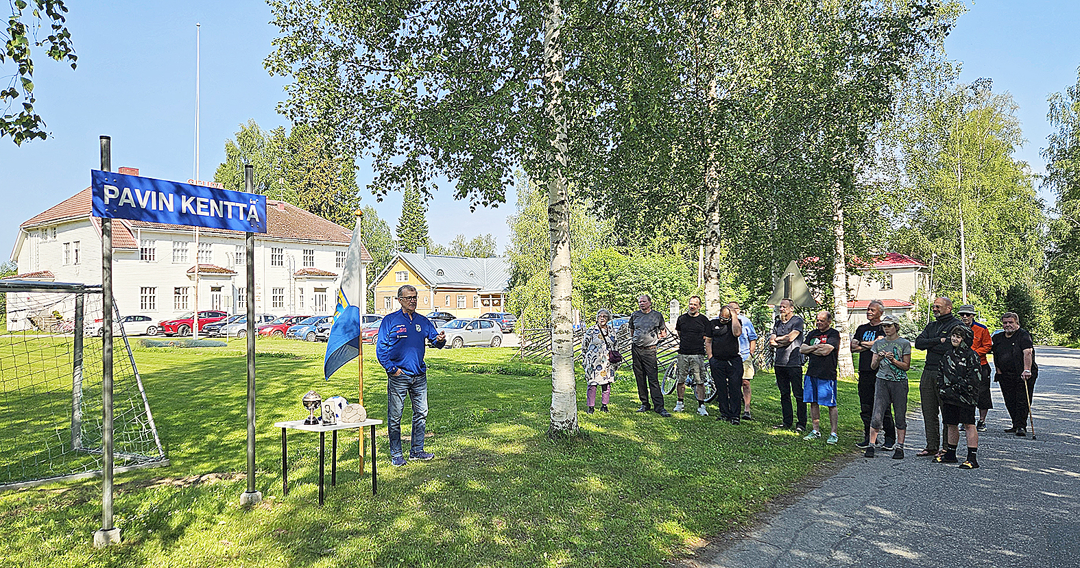 JuPs on aina vaalinut Pavin muistoa. Juuan Palloseuran puheenjohtaja Markku Eskelinen kertoi nimeämistilaisuudessa ajasta vuosikymmenten takaa. 

