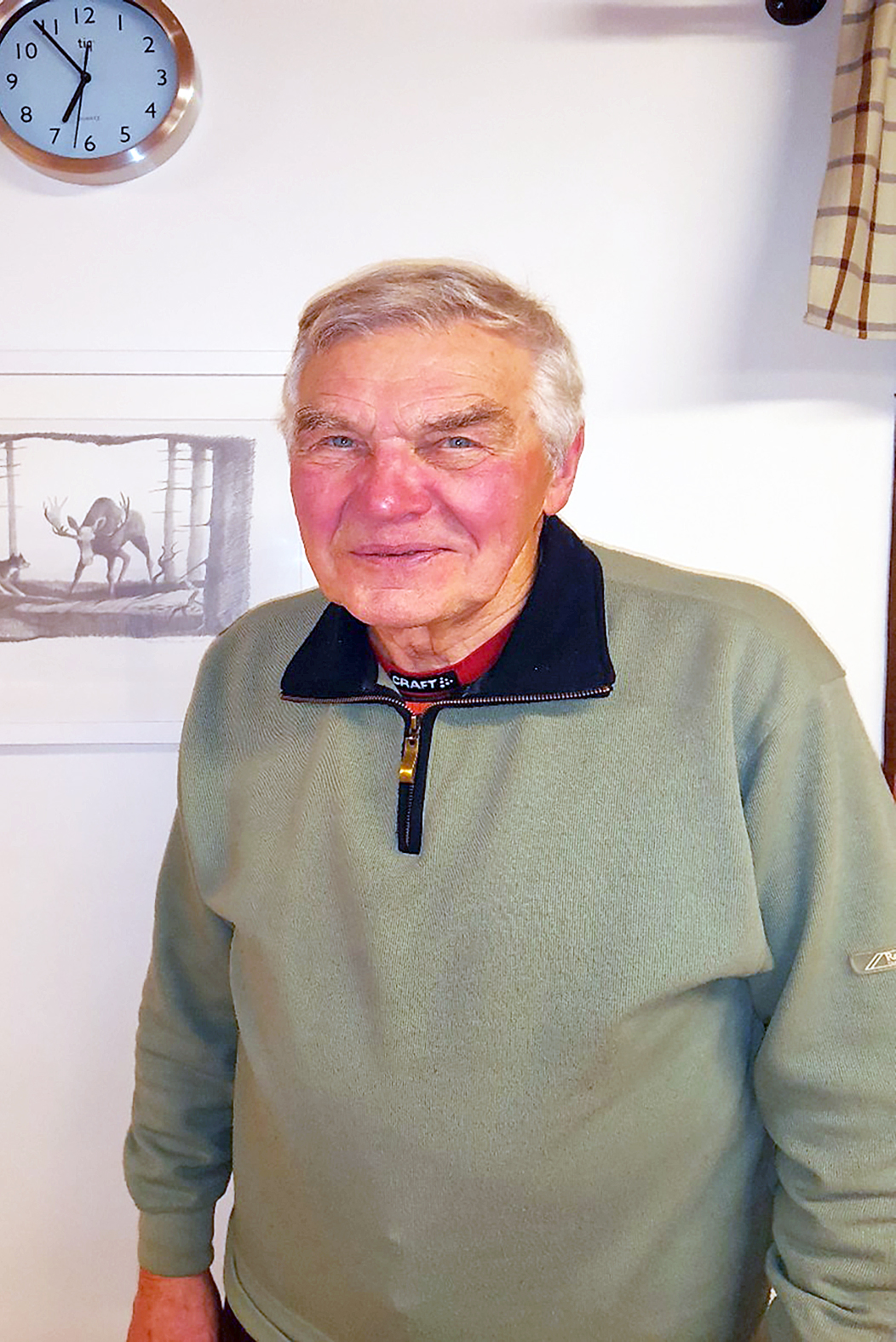 80 vuotta äskettäin täyttänyt Antti Nykänen kiittää Petrovaaran ladun yksityisiä tukijoita ja lupaa jatkaa ylläpitoa. 
