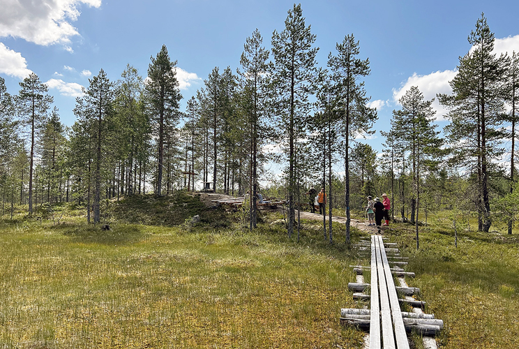 Erämaakirkon ympäristö rauhoitetaan metsästykseltä. Kuva: Juha-Matti Junkkari 