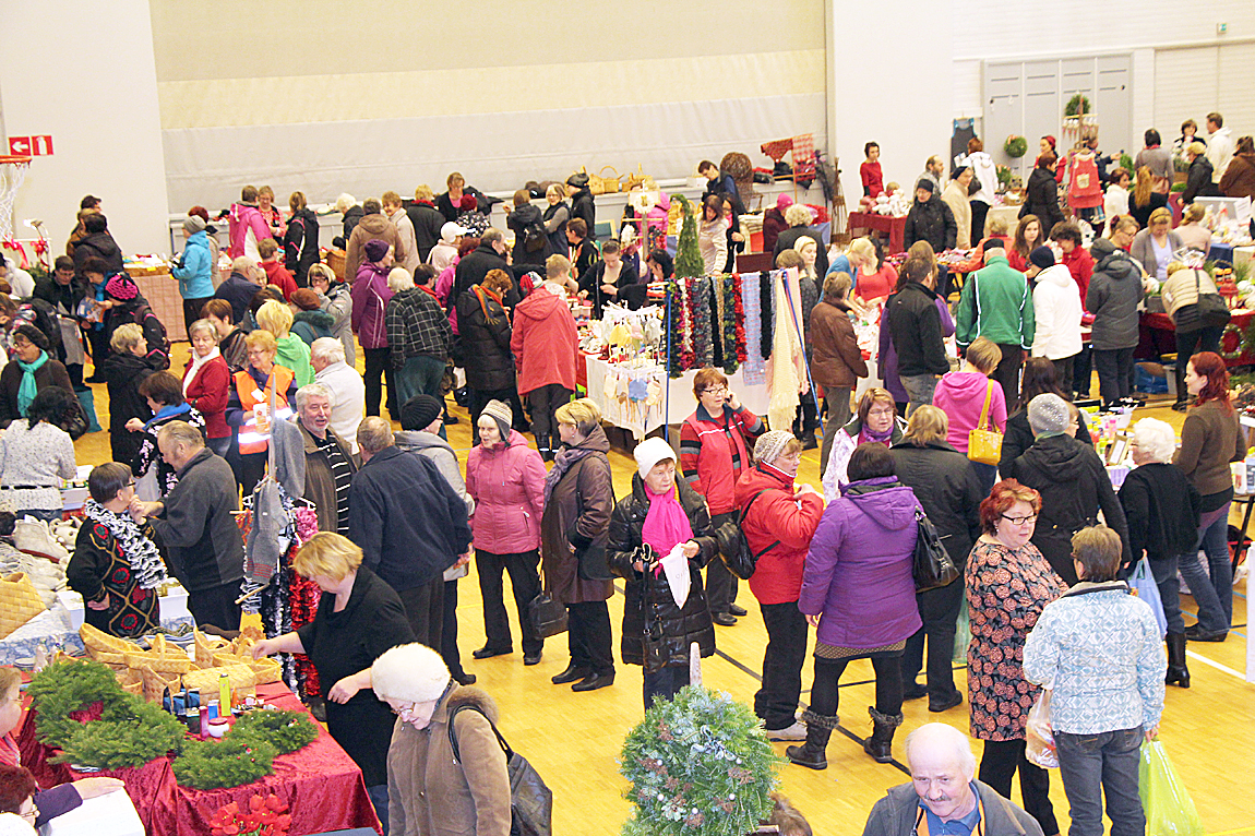 Ellintaitomessut järjestetään liikunta-kulttuuritalolla marraskuun viimeisenä sunnuntaina. VS-arkistokuva