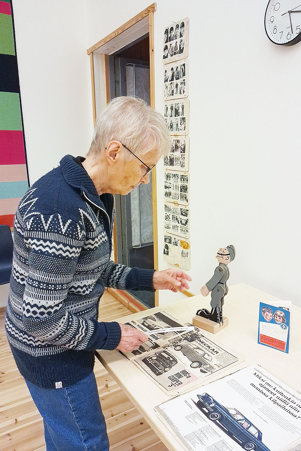 Vanhojen lelujen näyttelyssä vanhin lelu oli Anita Heikkisen tuoma Sotamies Möttönen vuodelta 1946.