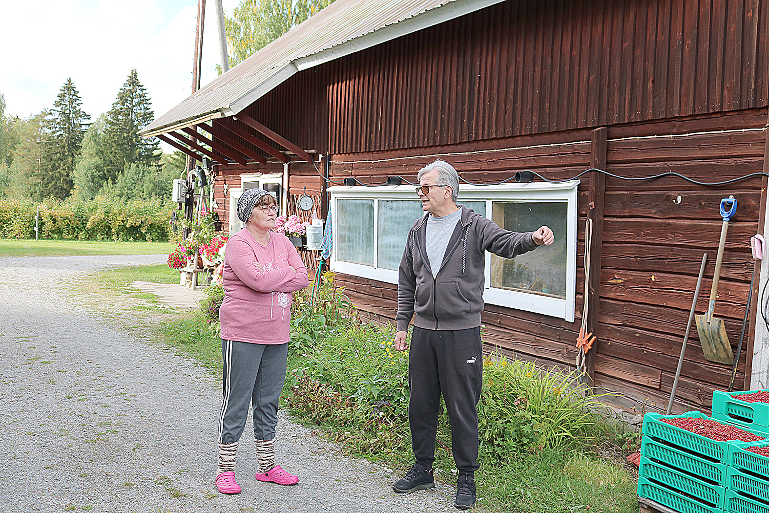 Jarmo Roinisto vierailee usein synnyinsijoillaan, joka on sitten lapsuuden muuttunut marjatilaksi. Hän ostaa välillä marjajalosteita veljeltään Heikki Roinistolta, jonka puolisolle Marjutille hän tässä hieman kertaa tilan historiaa.