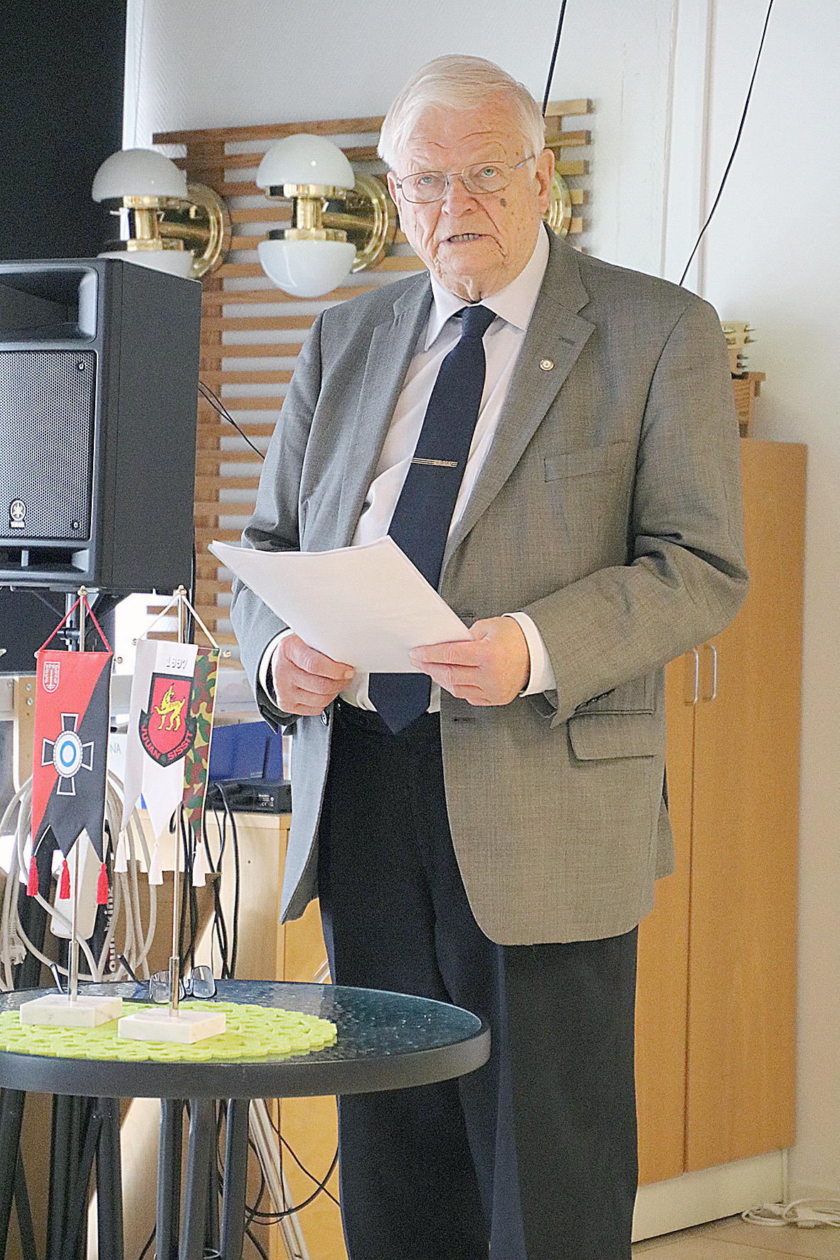 Juuan reserviläisyhdistyksen vieraana olleen eversti evp. Pekka Ripatin esitelmän aihe liittyi aliupseereihin, jotka olivat saaneet nimityksen Mannerheim-ristin ritareiksi.