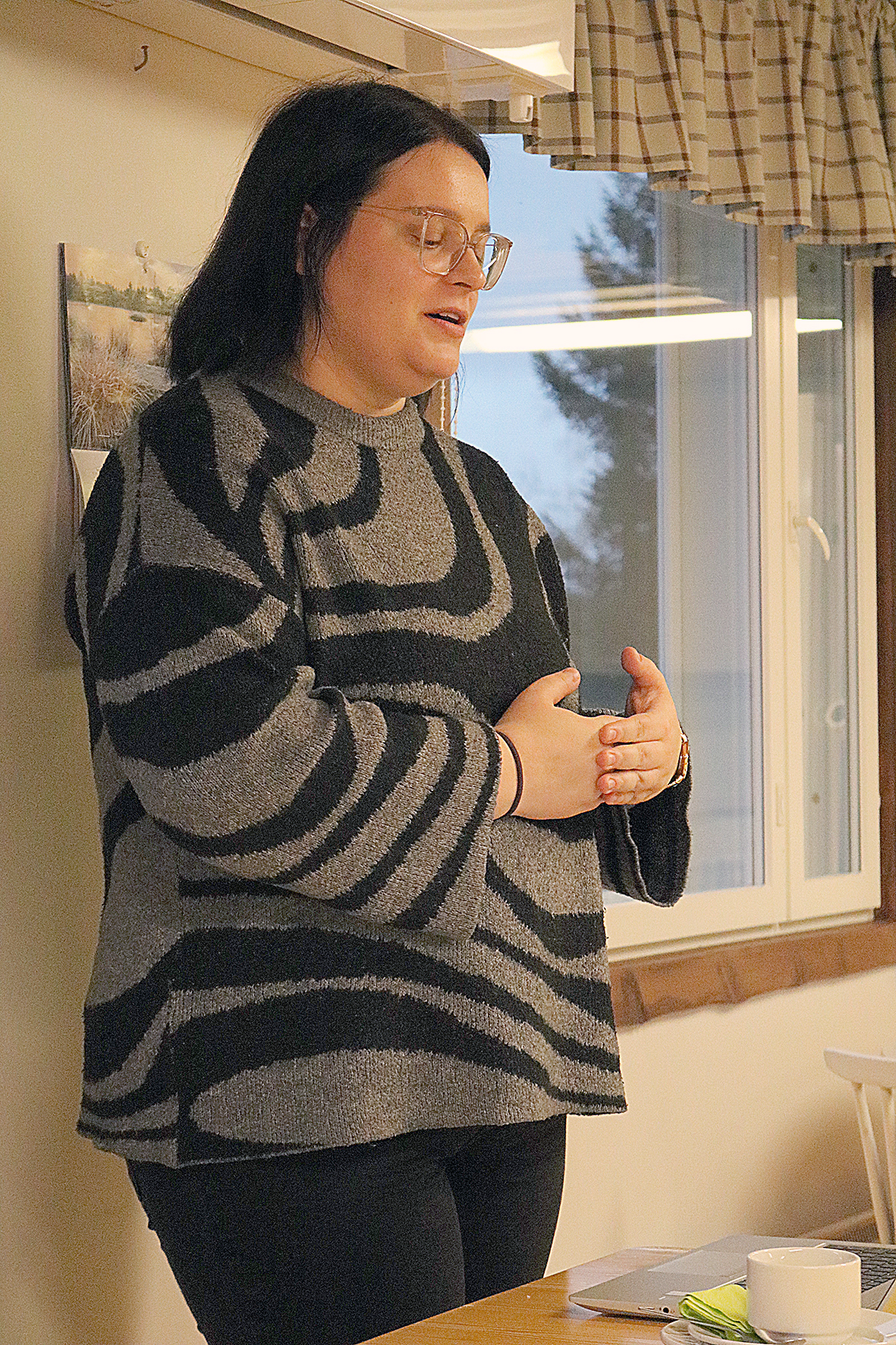 Juuan kunnan projektivastaava Sanni Kapanen kertoi olevansa ensimmäistä kertaa Kajoossa.