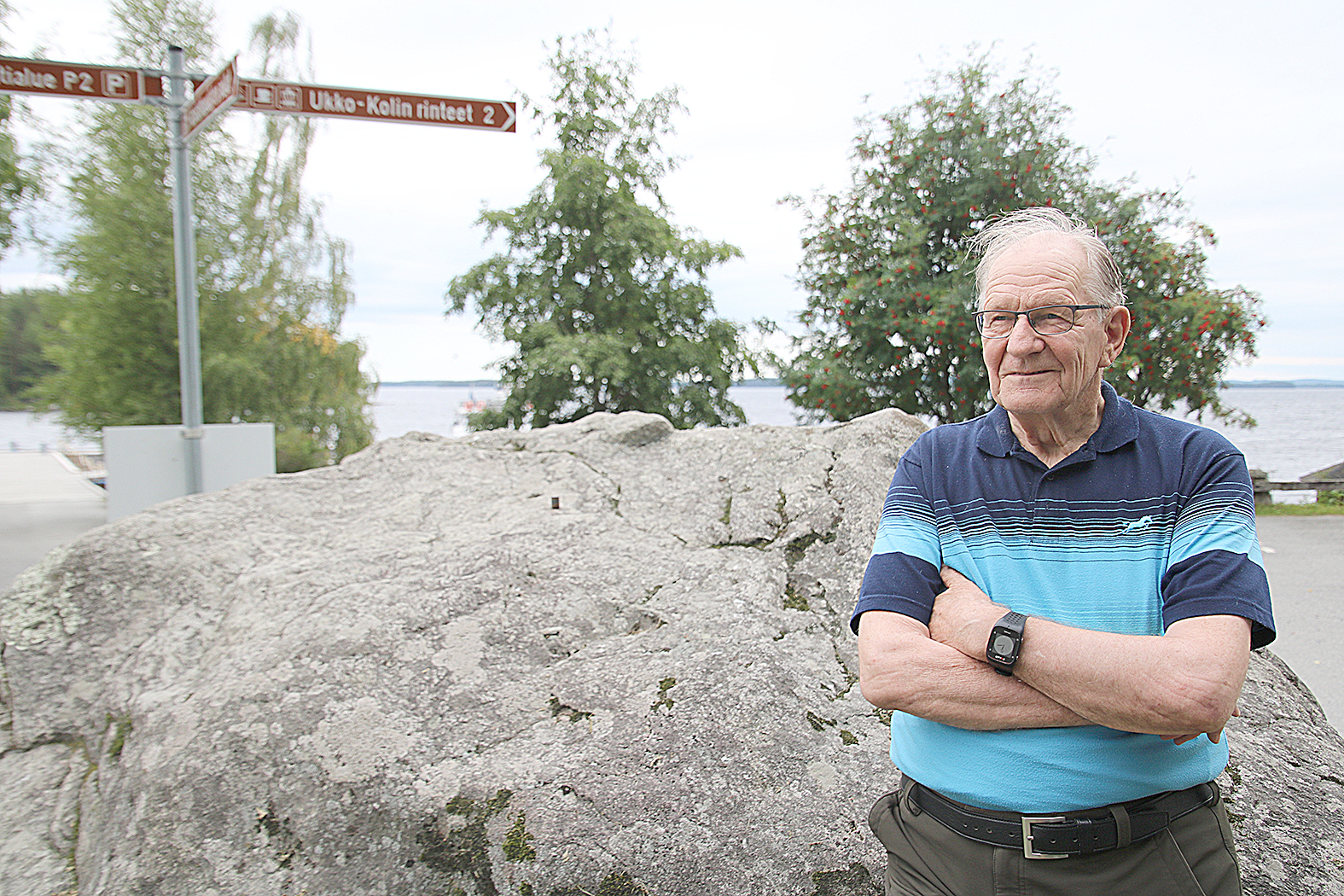 Ali Määttänen perusti Kolin ensimmäisen taksiyrityksen vuonna 1924. Hänen poikansa Urpo Määttänen (kuvassa) jatkaa edelleen isänsä työtä, vaikka ajovuosia on jo 59 ja ikääkin pian 80.