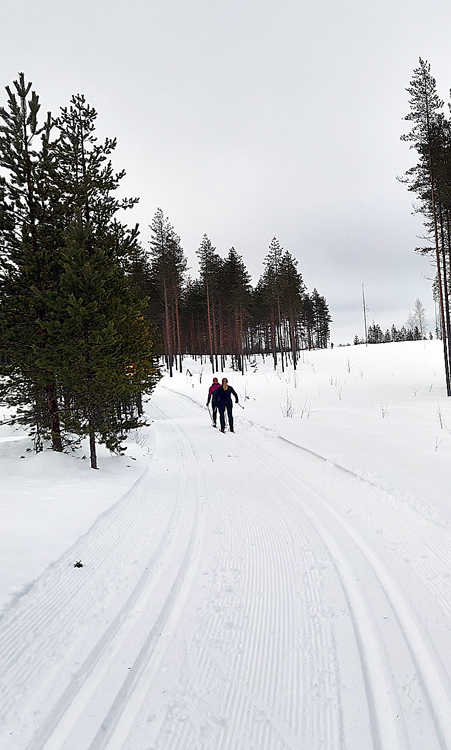 Esimerkiksi Ylemmäisellä on ensi talvenakin sujuvaa suksia mainiolla ladulla. Kuva Aija Poikonen VS Arkisto